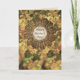 Cartão Retro / Art Deco Happy Mothers Day Card