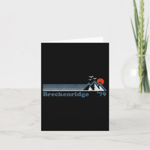 Cartão Retro Breckenridge Ski Resort Colorado Snowboard S