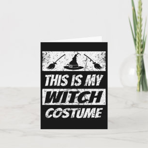 Cartão Retro Bruxa Correspondente de Halloween Spook