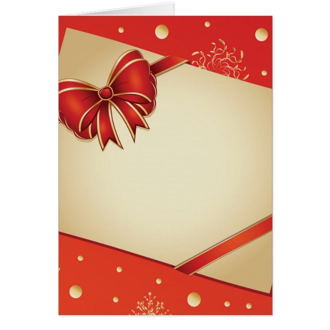 Cartão retro com arco vermelho (Frente)