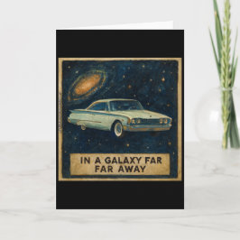 Cartão Retro Cruiser in Deep Space 