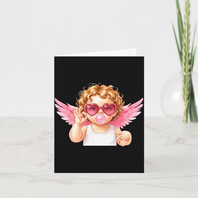 Cartão Retro Cud 67 Meme Bubblegum Funny Six Seven Valent (Frente)