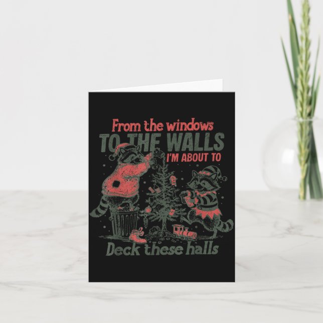 Cartão Retro Das Janelas às Paredes Ratoeira Engraçada  (Frente)