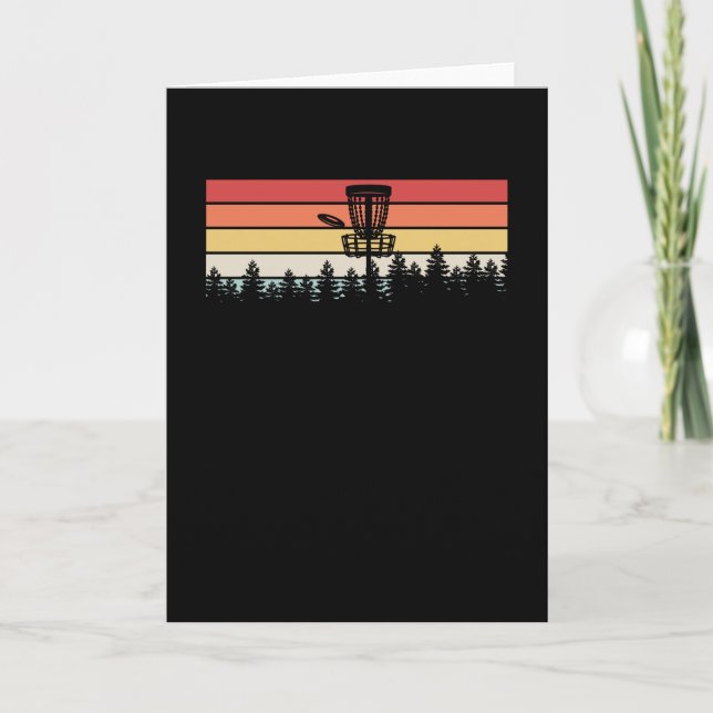 Cartão Retro de Golf de Disco (Frente)