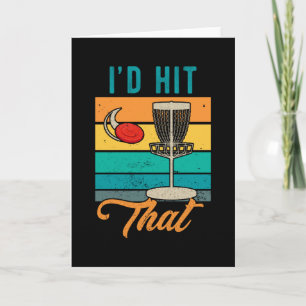 Cartão Retro de Golf de Disco Eu Acertaria