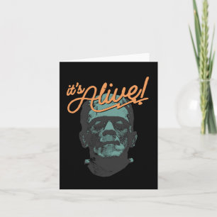 Cartão Retro Divertido Está Vivo Monstro de Frankenstein 
