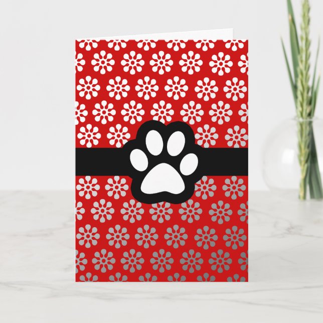 CARTÃO RETRO DO ANIMAL DE ESTIMAÇÃO DO EI (Frente)