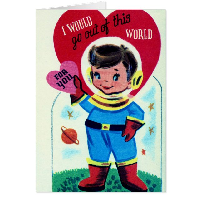 Cartão Retro do namorados (Frente)