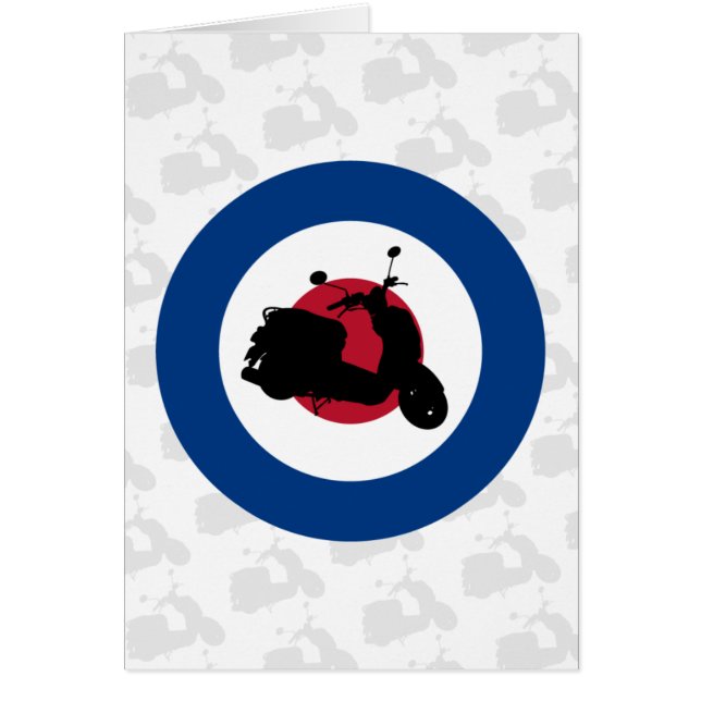 Cartão retro do patinete (Frente)