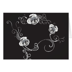 Cartão retro do quadro