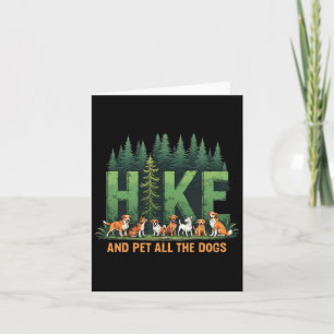 Cartão Retro Engraçado, Pet Todos Os Cachorros Seguindo C