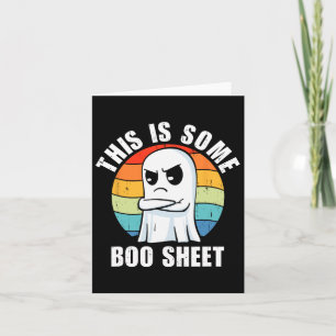 Cartão Retro, Este É Um Pouco De Ghost Ghost Halloween De