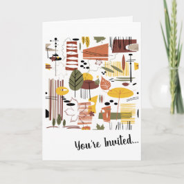 Cartão Retro Fall A Go-Go