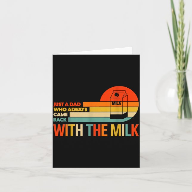 Cartão Retro Funny Dad Quote Design Gift For Father’s Day (Frente)