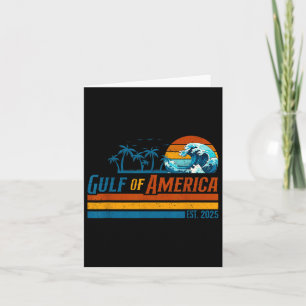 Cartão Retro Golfo Dos Eua América Oriental 2025 Flag Gu