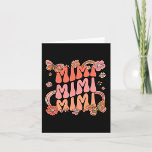 Cartão Retro Groovy Mimi Melhor Mimi de Sempre Olá Outono