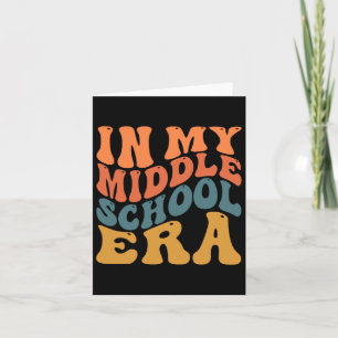 Cartão Retrô Groovy Na Minha Era Do Ensino Médio De Volta
