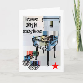 Cartão Retro Happy 30th Birthday Card