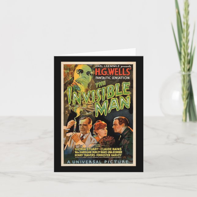 Cartão Retro Horror Movie S Monstros Halloween (Frente)