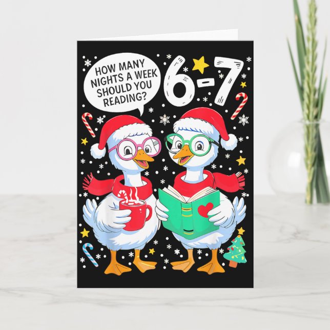 Cartão Retro How Many Nights A Week Should You Be Reading (Frente)