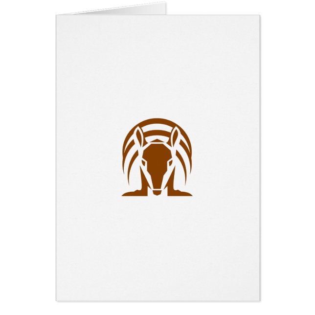 Cartão Retro isolado tatu (Frente)