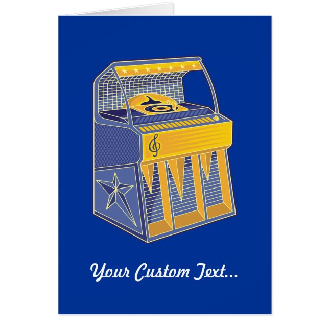 Cartão Retro Jukebox (Frente)