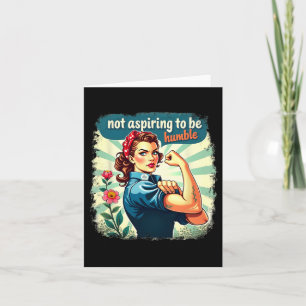 Cartão Retro Kamala Harris Femi Sem Aspirações a Ser Humi