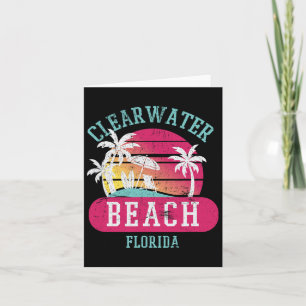 Cartão Retro Legal Clearwater Beach Original Florida Suns