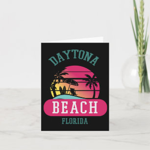 Cartão Retro Legal Daytona Beach Mens Womens Florida Beac