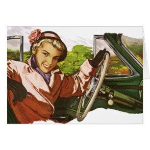 Cartão Retro minha maneira ou a forma do vintage do