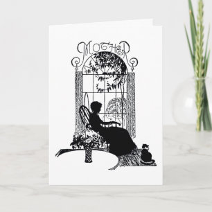Cartão Retro Mother’s Day Silhouette