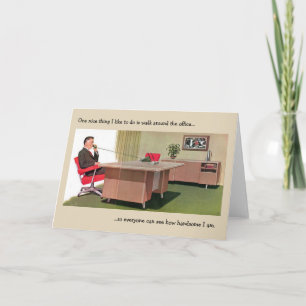 Cartão Retro Office - O Chefe Delusional,
