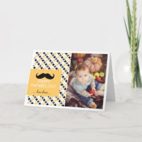 Retro Pattern | Mustache Father's Day Card