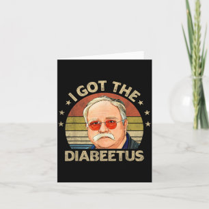 Cartão Retro Pegou O Diabeetus Engraçado Diabetes Tipo 1 