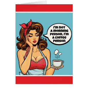 Cartão Retro Pinup_ Morning