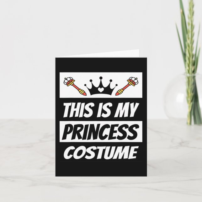 Cartão Retro Princess Costume Halloween Costume (Frente)