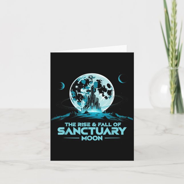 Cartão Retro Quote The Rise And Fall Of Sanctuary Moon Cl (Frente)