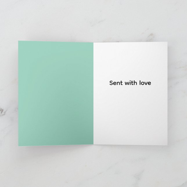 Cartão Retro rockin rabbit greeting  (Interior)