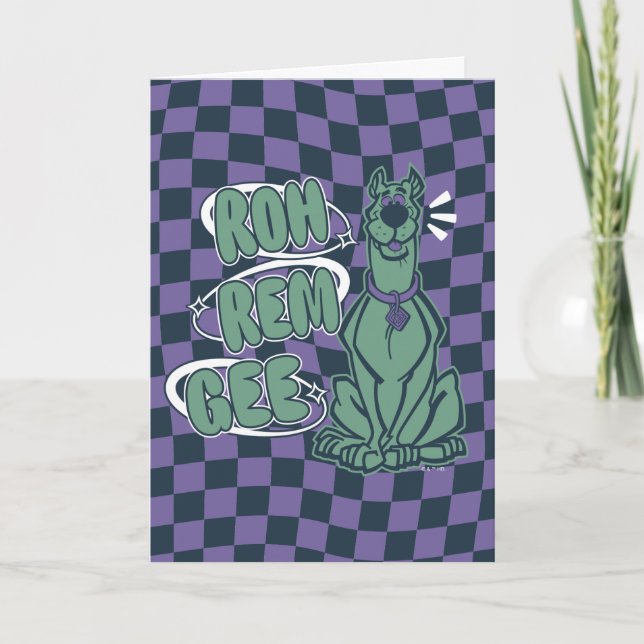 Cartão Retro Scooby "OMG" (Frente)