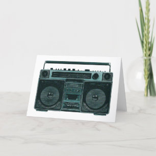 Cartão retro stereo card