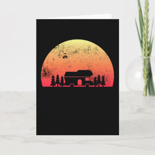 Cartão Retro Sunset RV - Presente do Proprietário do Moto