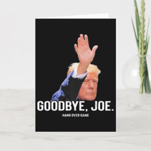 Cartão Retro Trump Tchau Joe Engraçado Trump 