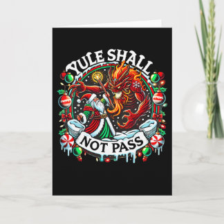 Cartão Retro Vintage Creepmas Yule Shall Not P Wizard San
