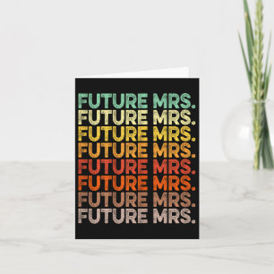 Cartão Retro Vintage Future Brid Fiancée Noivado Bach