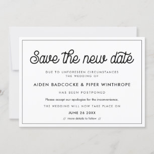 Cartão retro vintage Salve a nova data