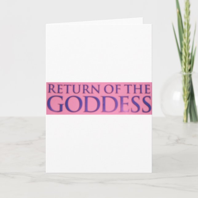 CARTÃO RETURN OF THE GODDESS (Frente)