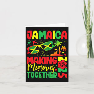 Cartão Reunião de Família Jamaica 2025 Criando Memórias F