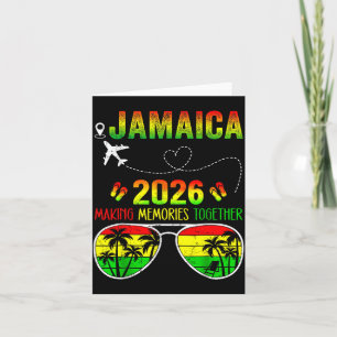 Cartão Reunião de Família Jamaica 2026 Criando Memórias