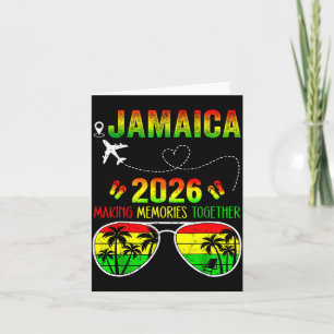 Cartão Reunião de Família Jamaica 2026 Criando Memórias
