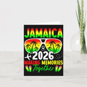Cartão Reunião de Família Jamaica 2026 Fazendo Memórias F